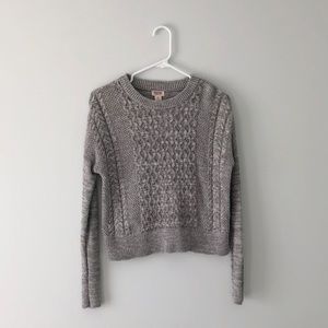 Grey knit sweater